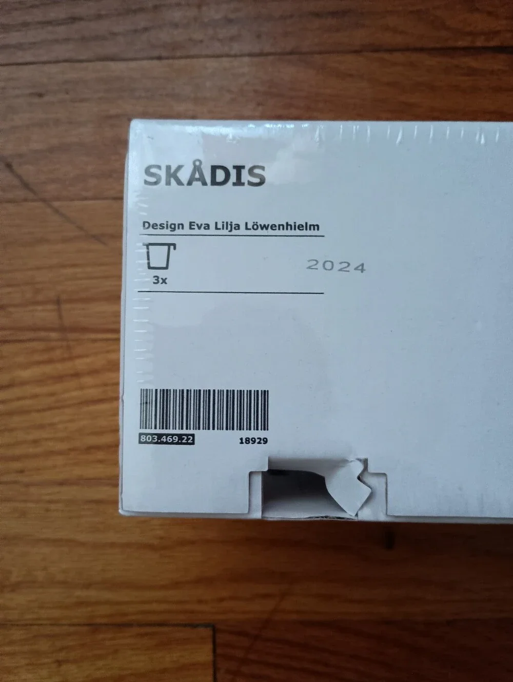 3/$10🌟 NEW Ikea SKÅDIS Clear Wall Mount Storage Box Set Eva Lilja Lowenhielm